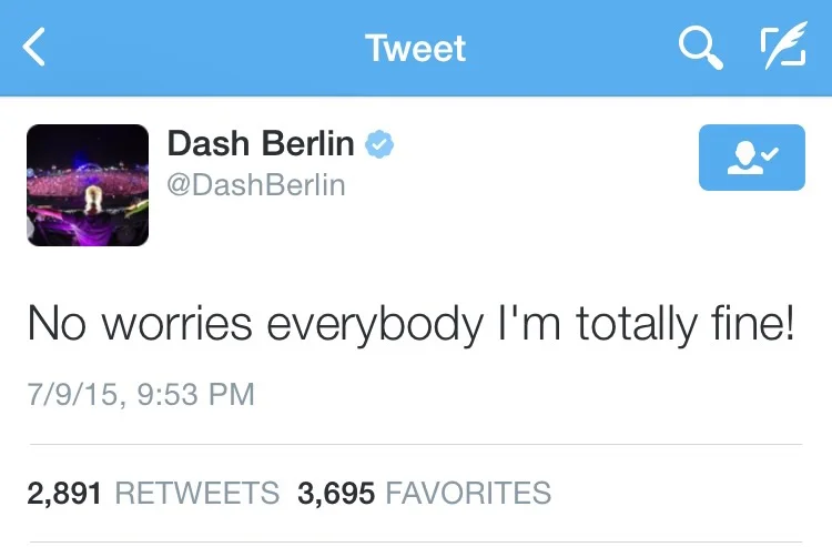 Dash Responds on Twitter