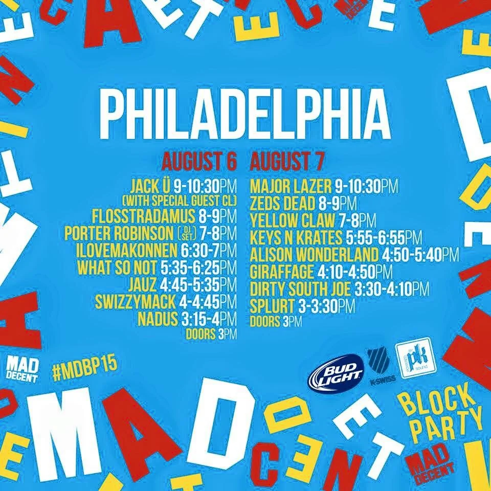 MDBP 15' Set Times