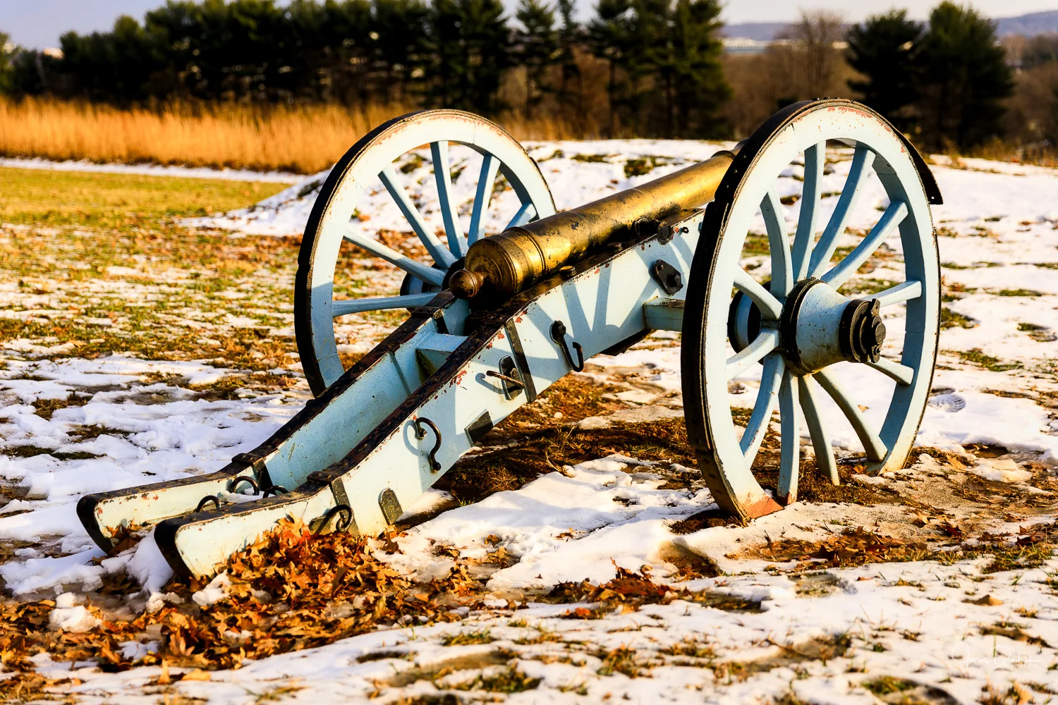 Here is a canon overlooking the valley.