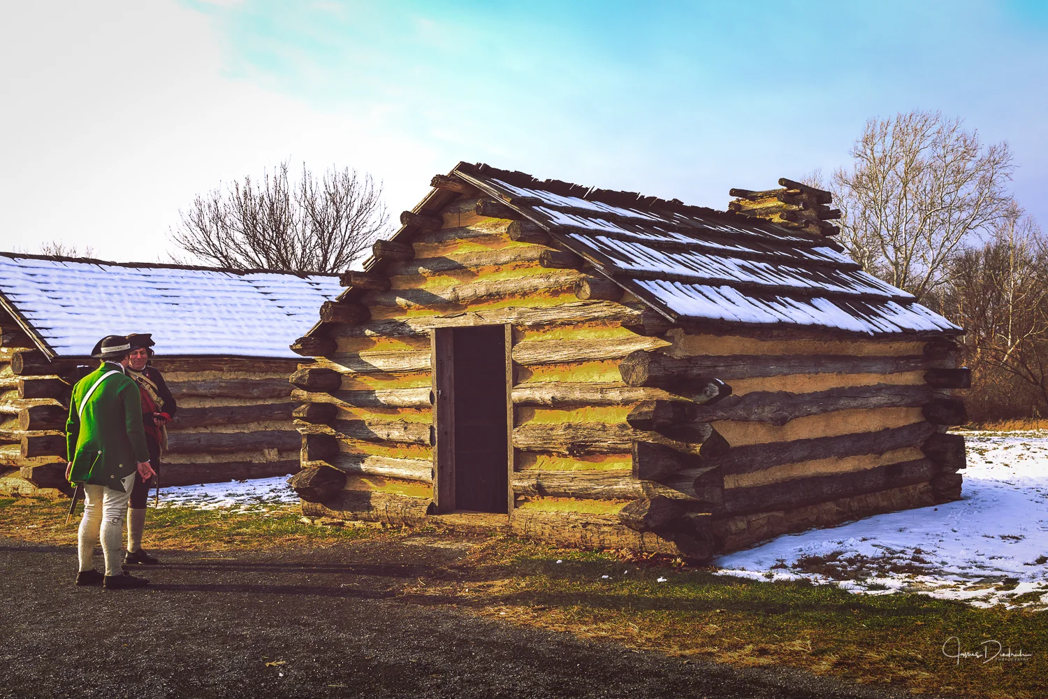 Here is a cabin which is what the soldiers stayed in. 