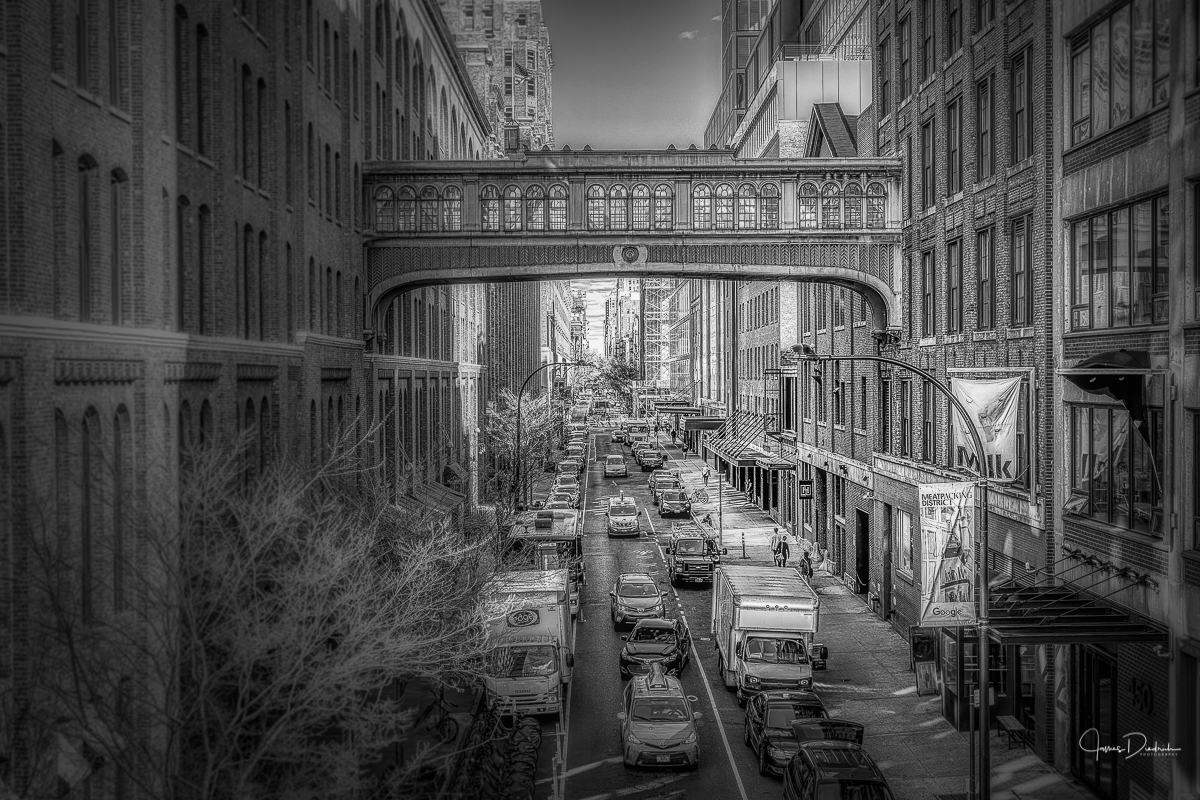 The skybridge at Chelsea Market