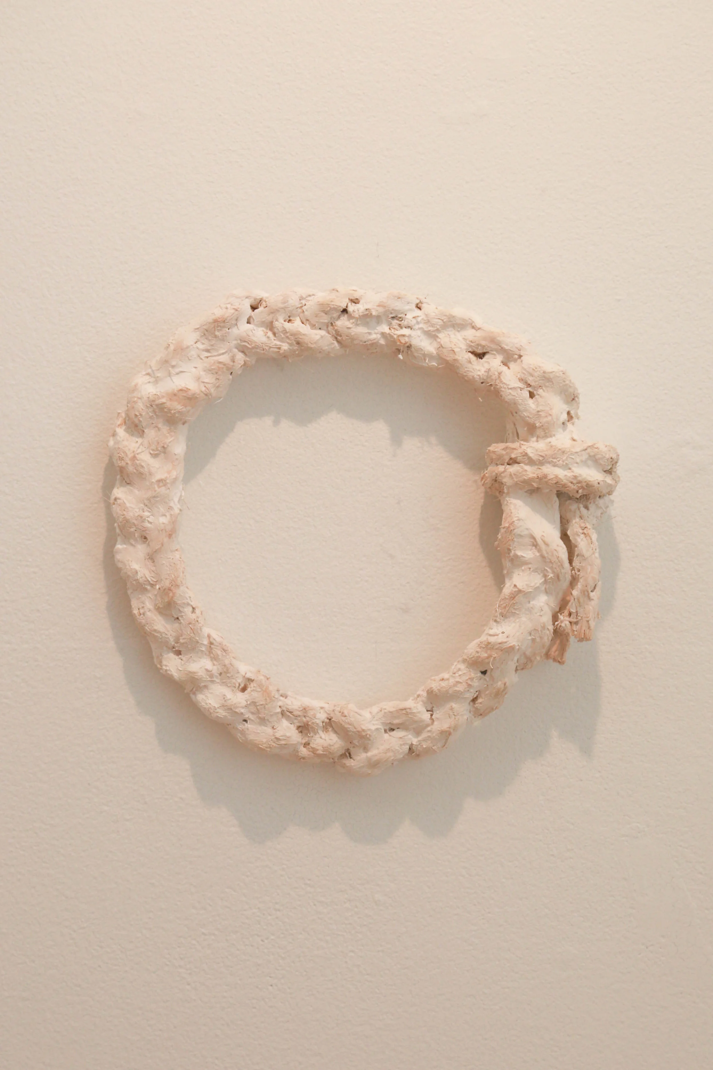 Sex Hat , 2017, 10" diameter, Plaster and Rope