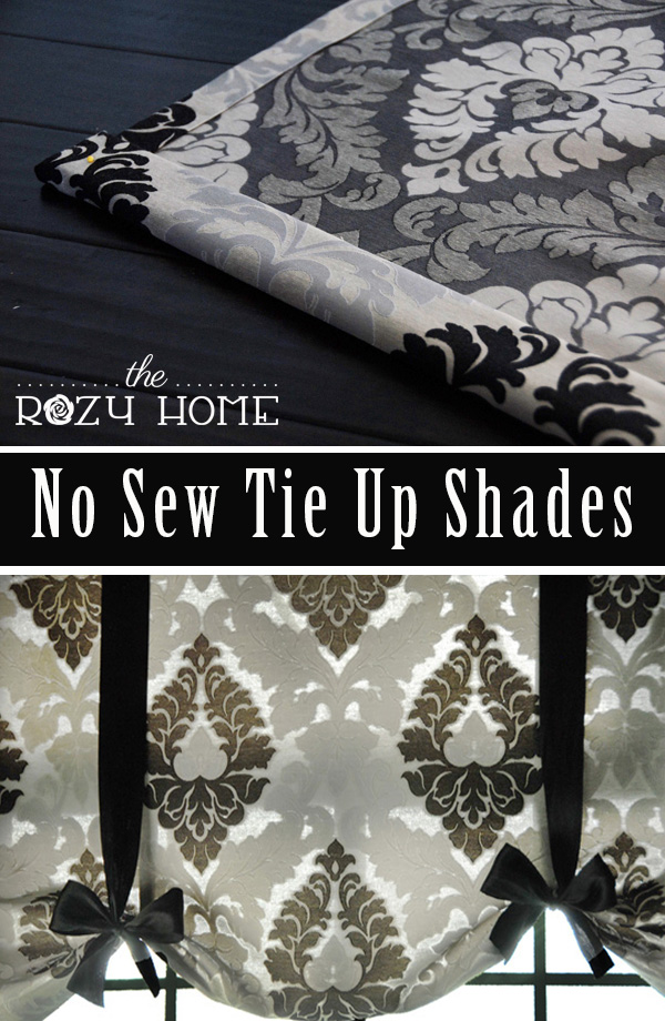 No Sew Tie Up Shades The Rozy Home