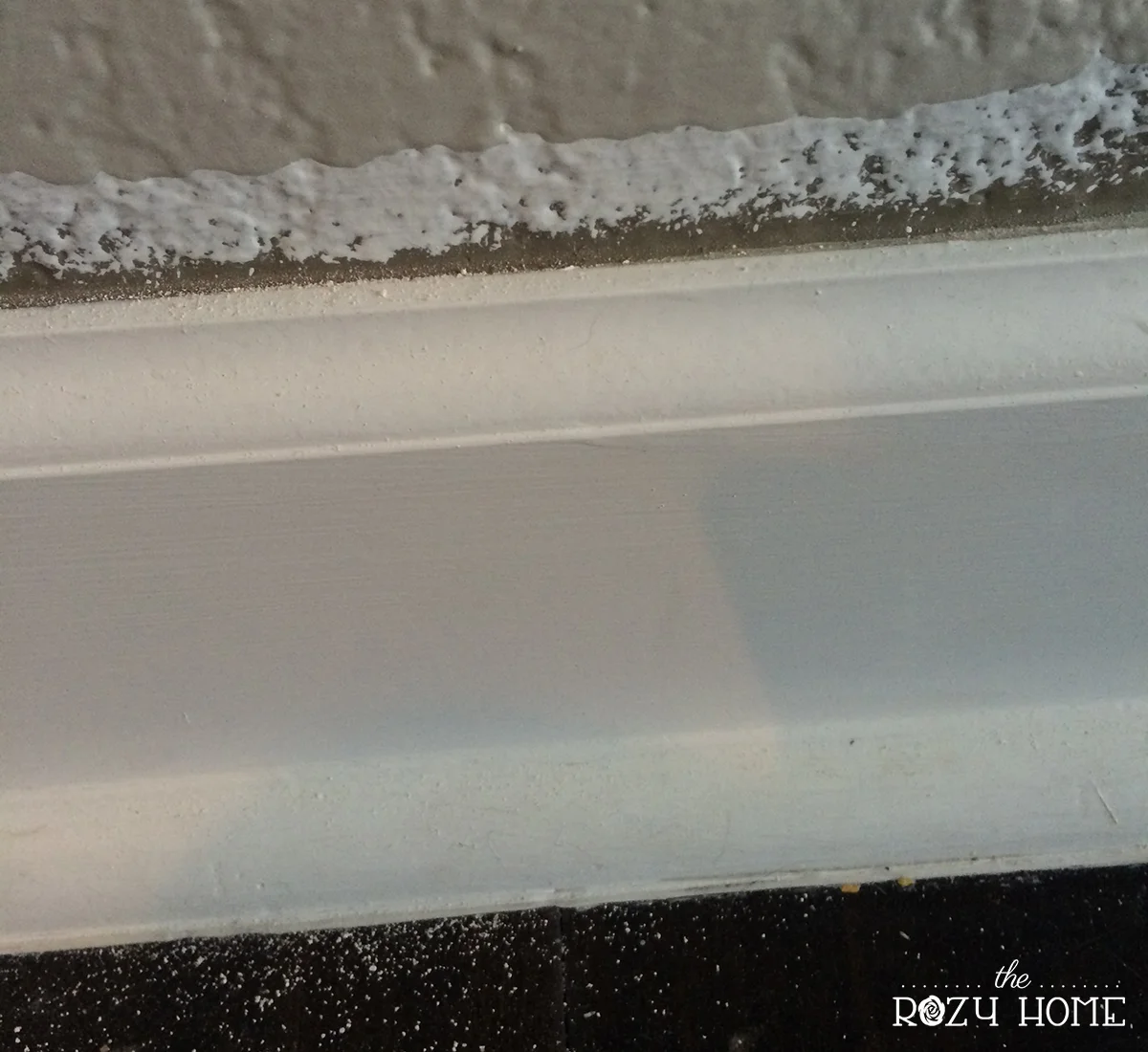 the baseboards before