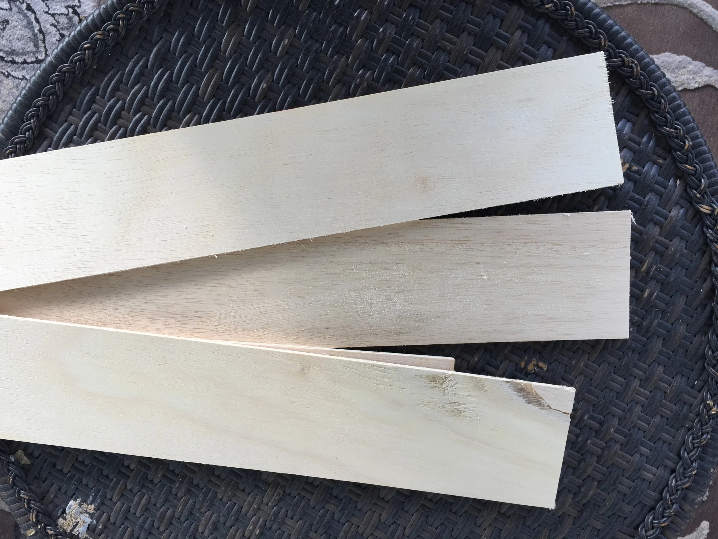 The 4 inch strips of underlayment