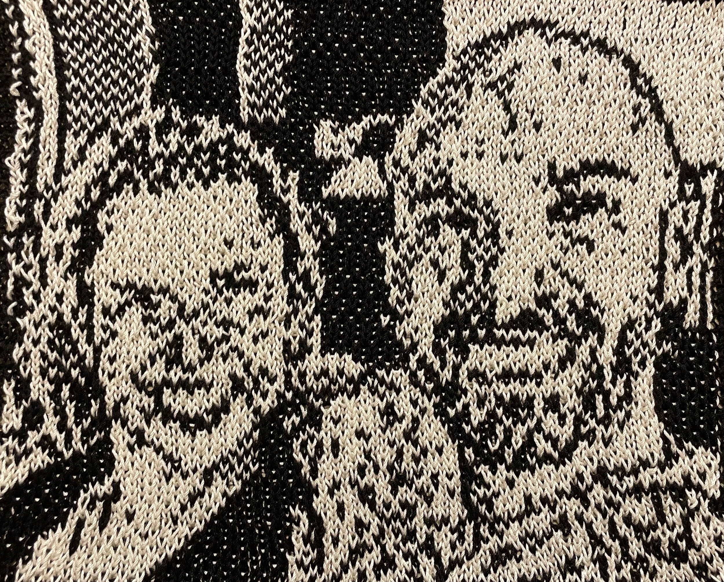  Portrait. September 2022. Cotton Hand Knit Jacquard. 