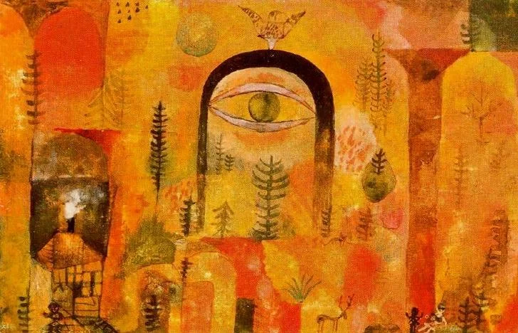 Paul Klee - 'With The Eagle' - 1918
