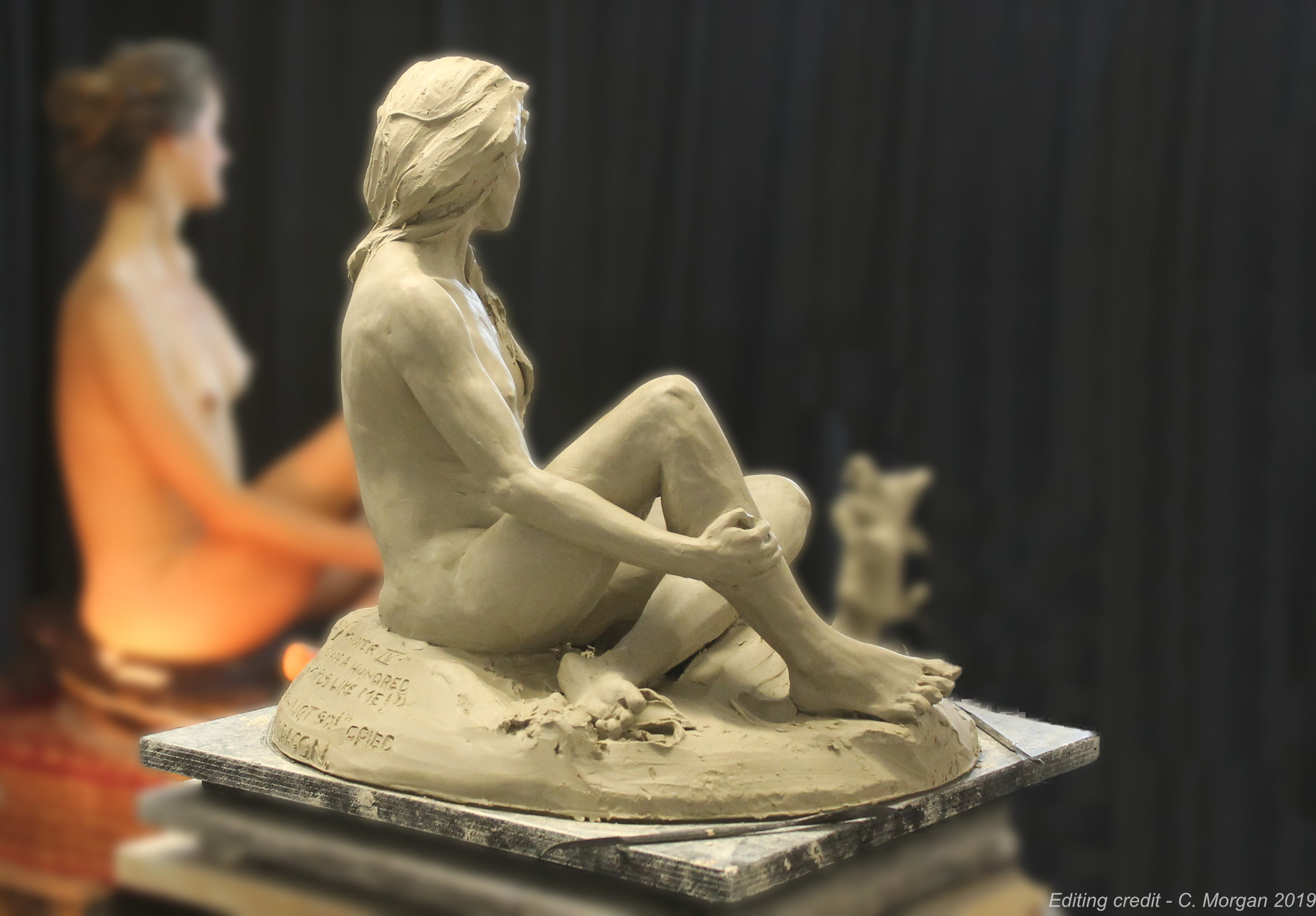 human figure clay sculpture