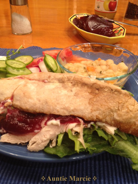Here is my sandwich.