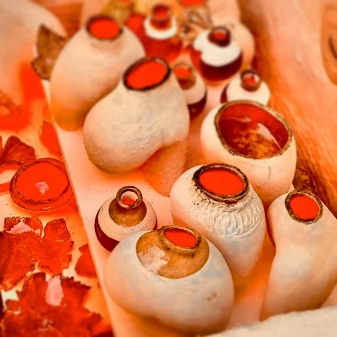 Raku incandescence #incandescent #raku #rakufiring #greenceramix #ceramics #keramic #cer&aacute;mica #c&eacute;ramistesenpicsaintloup #fireart #ceramica #claylife #claylove