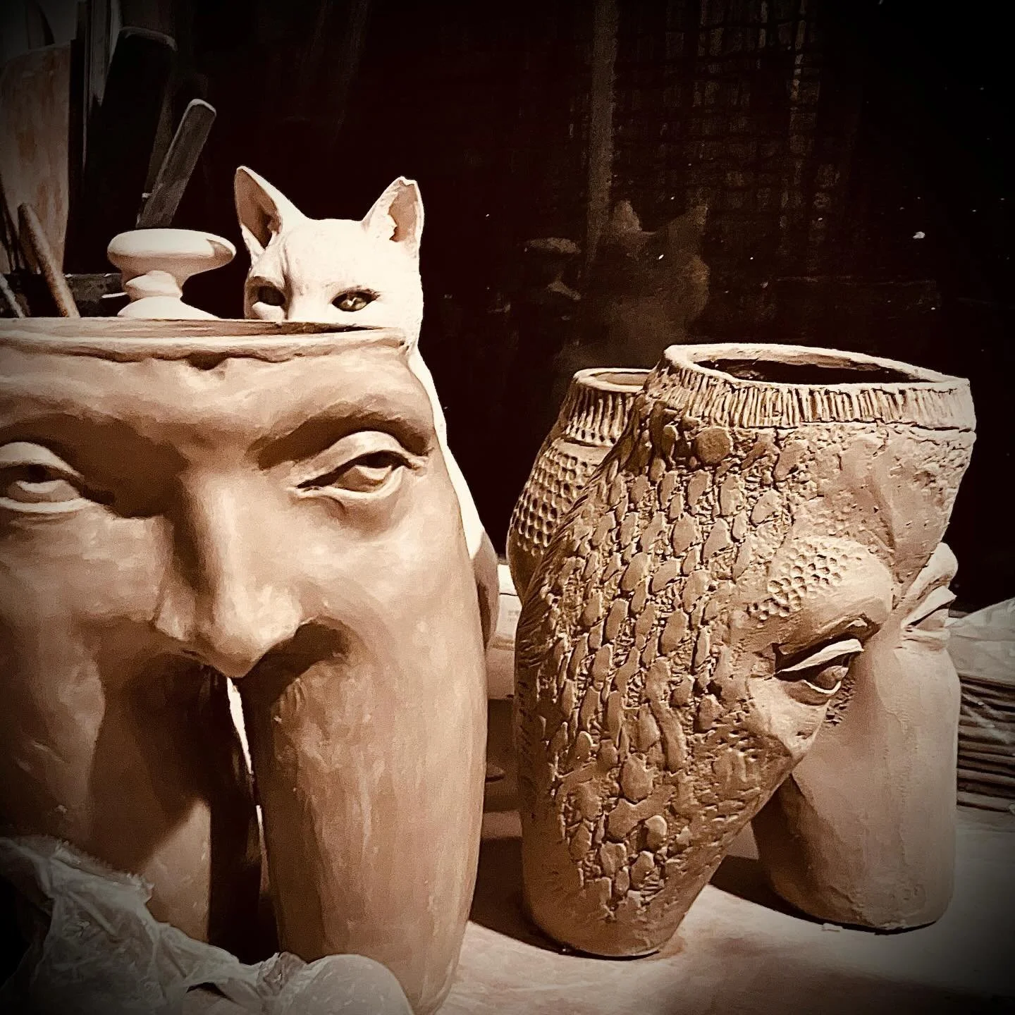 Prep has begun for our next annual pit-firing
#ceramic #ceramicstudio 
#ceramistesenpicstloup #greenceramix