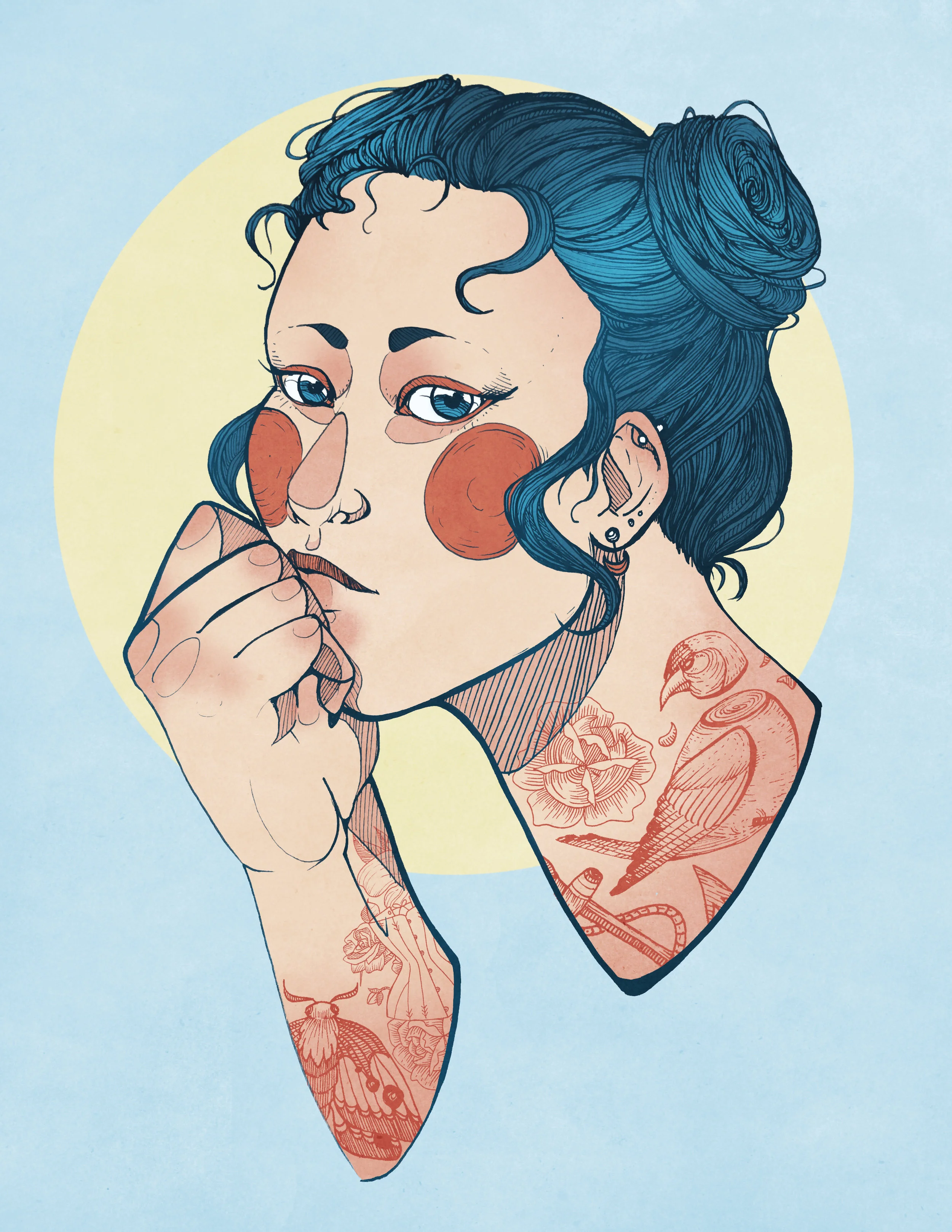 Ketzia, Digital Illustration. 8"x10". 2016.