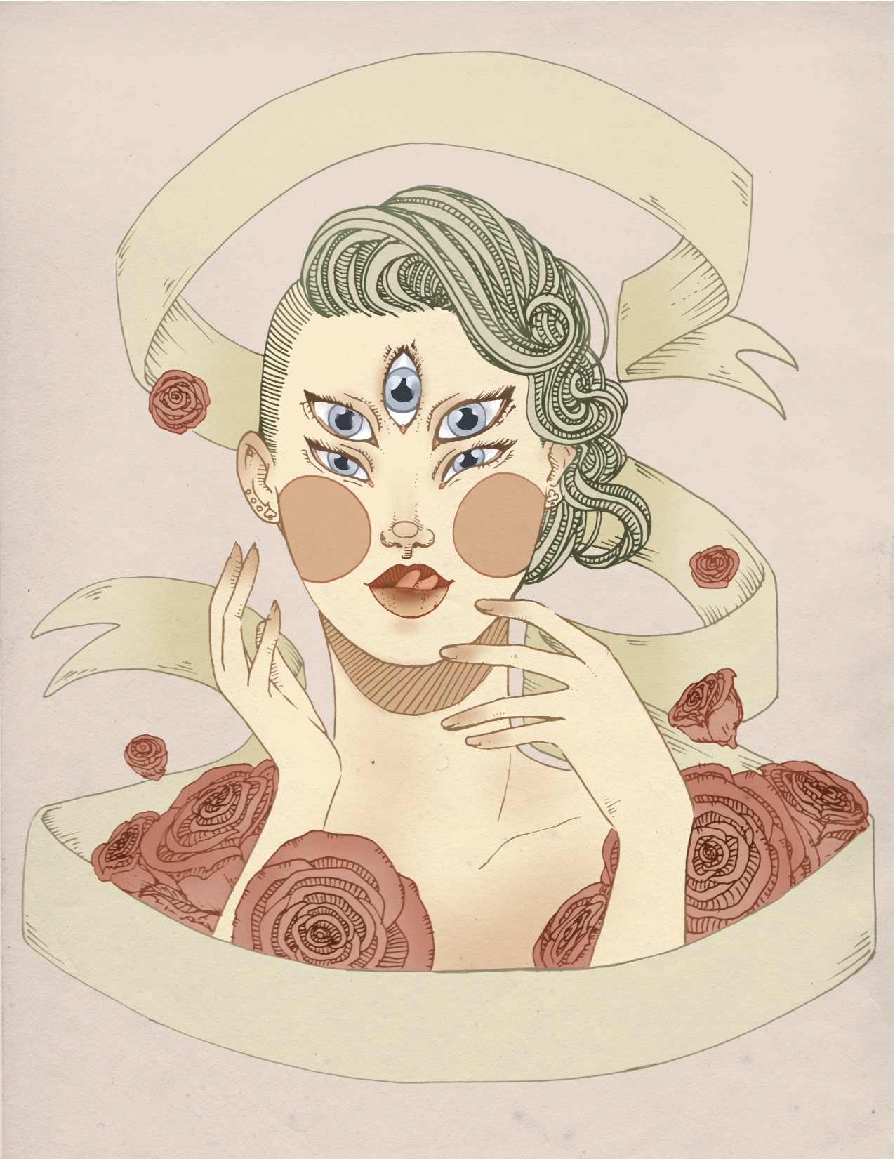 Alysia, Digital Illustration. 8"x10". 2013.