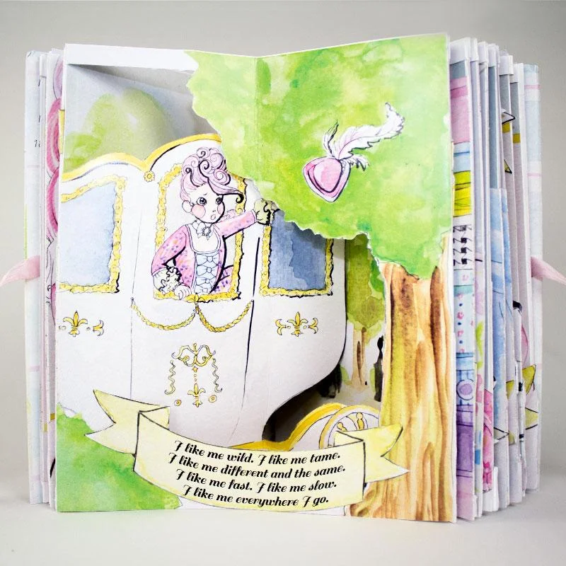 I Like Myself. Pop Up Book, Watercolour. 2013.