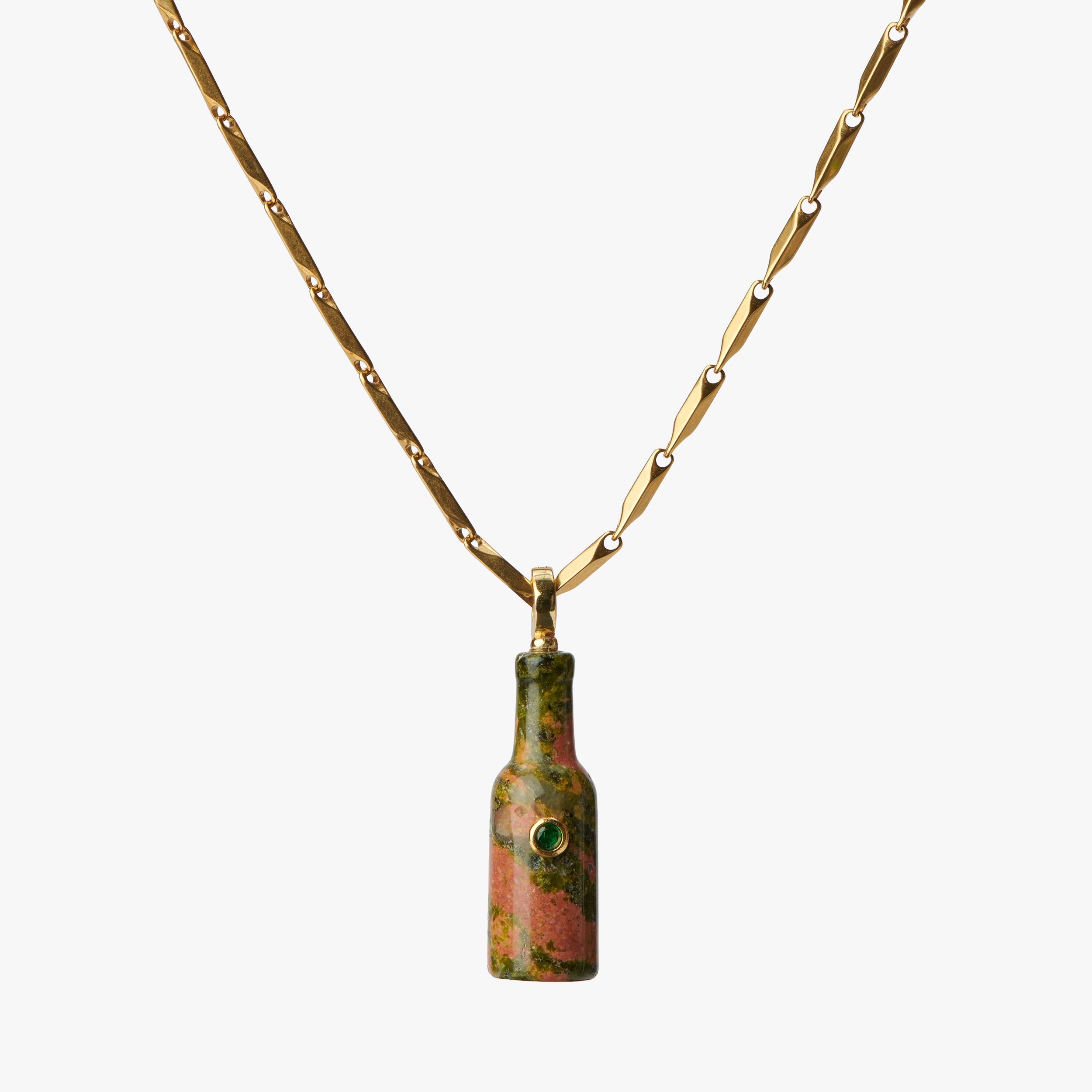 Sunset — Unakite Cerveza Necklace