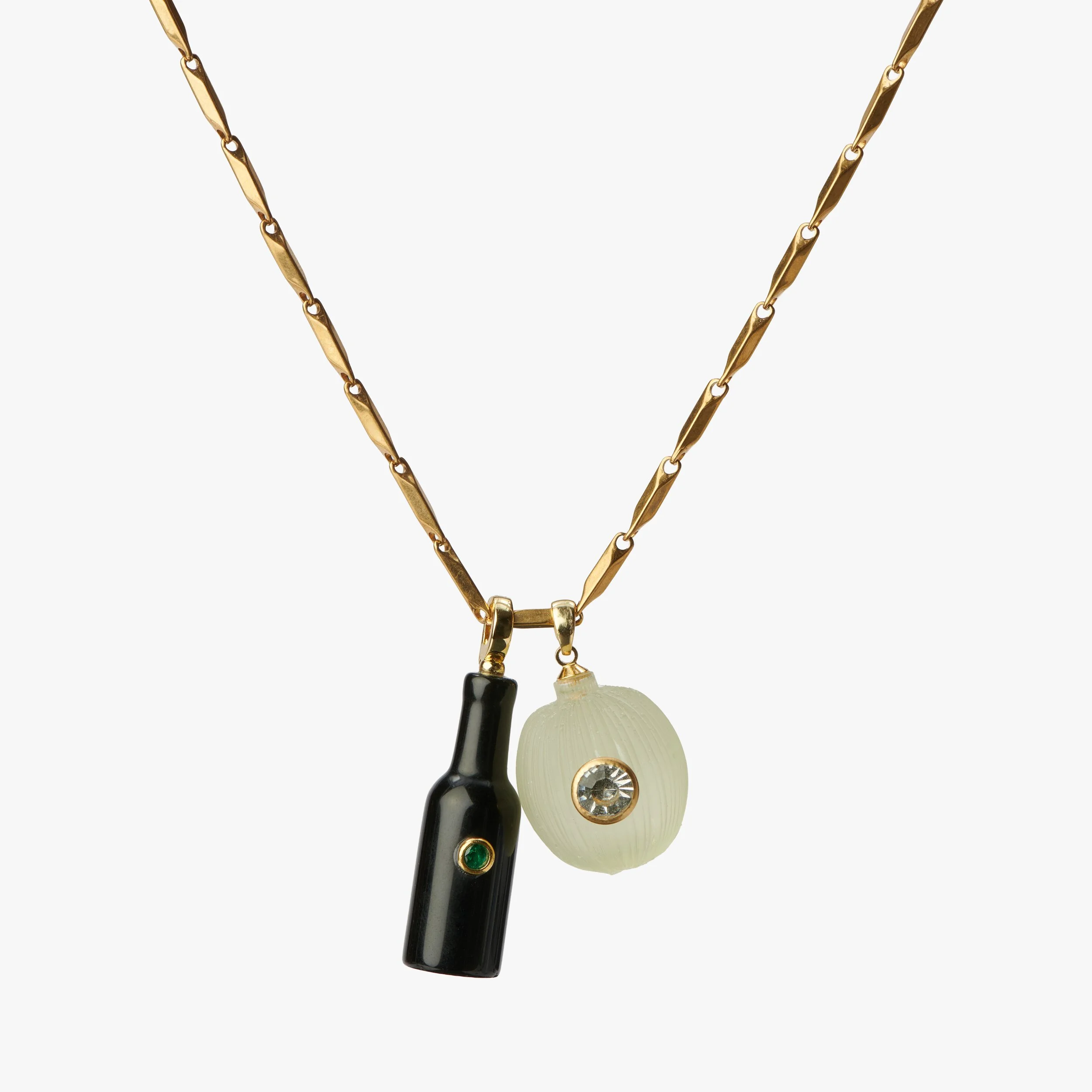 Last Call — Black Obsidian Cerveza Necklace