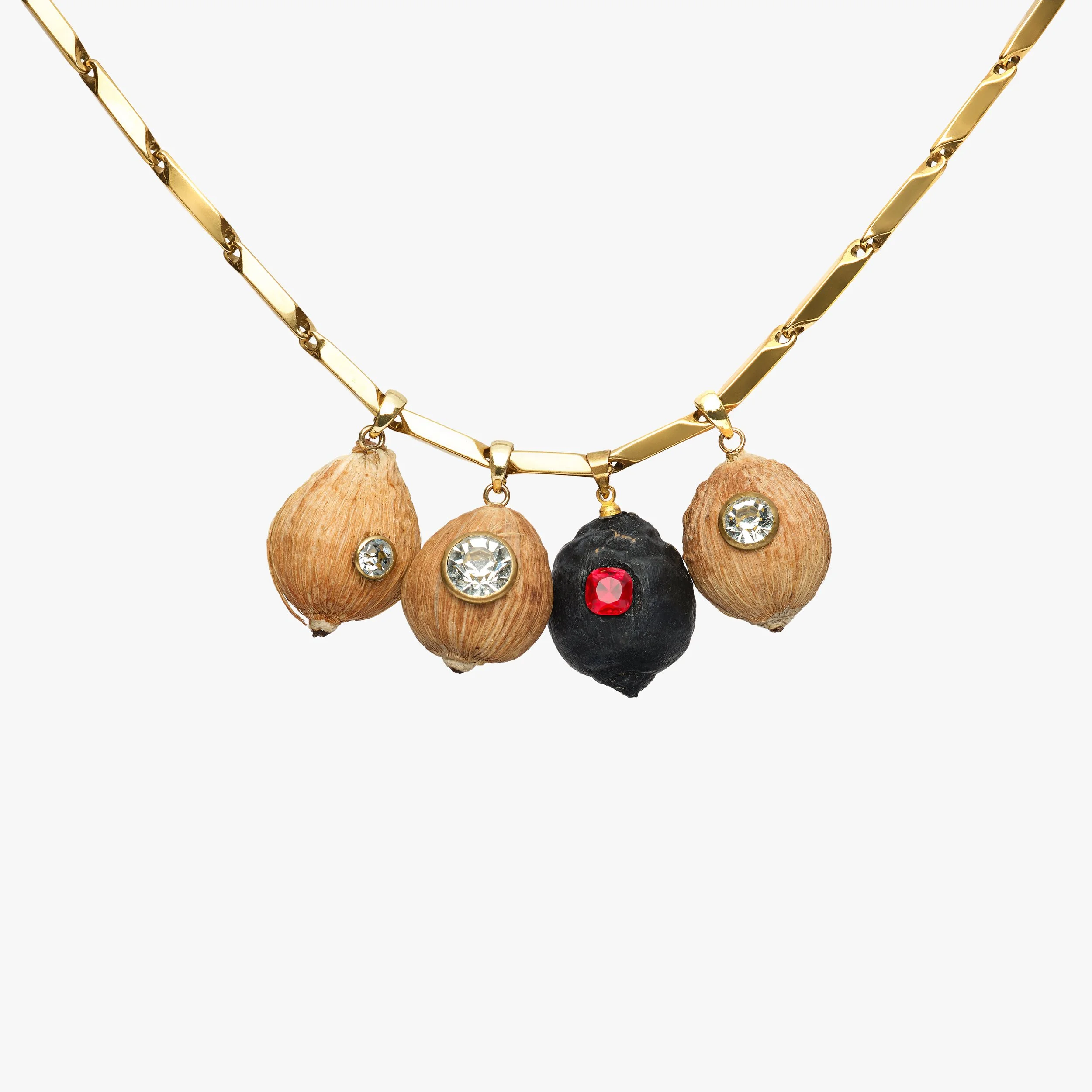 Treasure Hunt — Baby Coconut Pendant in Black