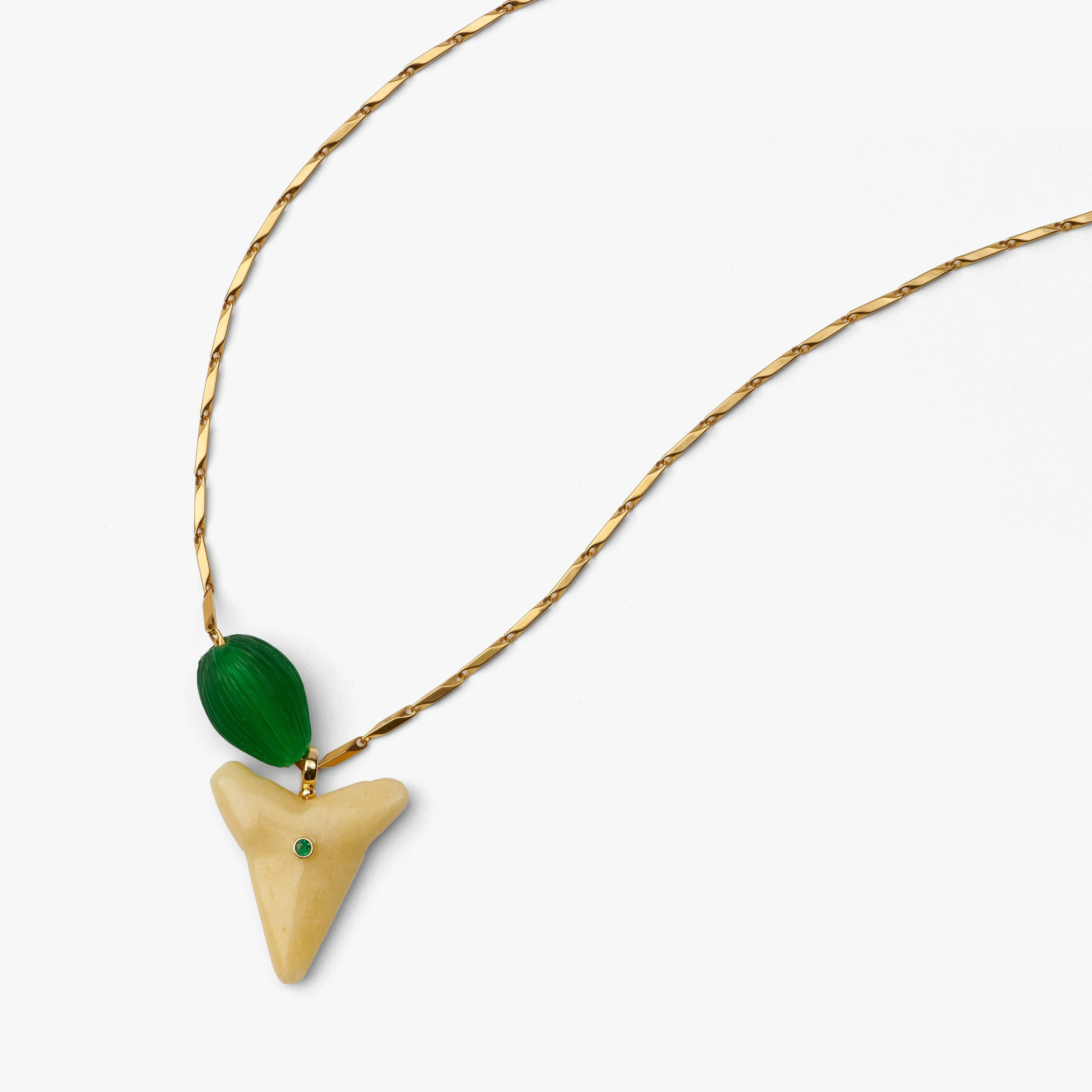 High Tide — Yellow Jade Shark Tooth Necklace Style.jpg