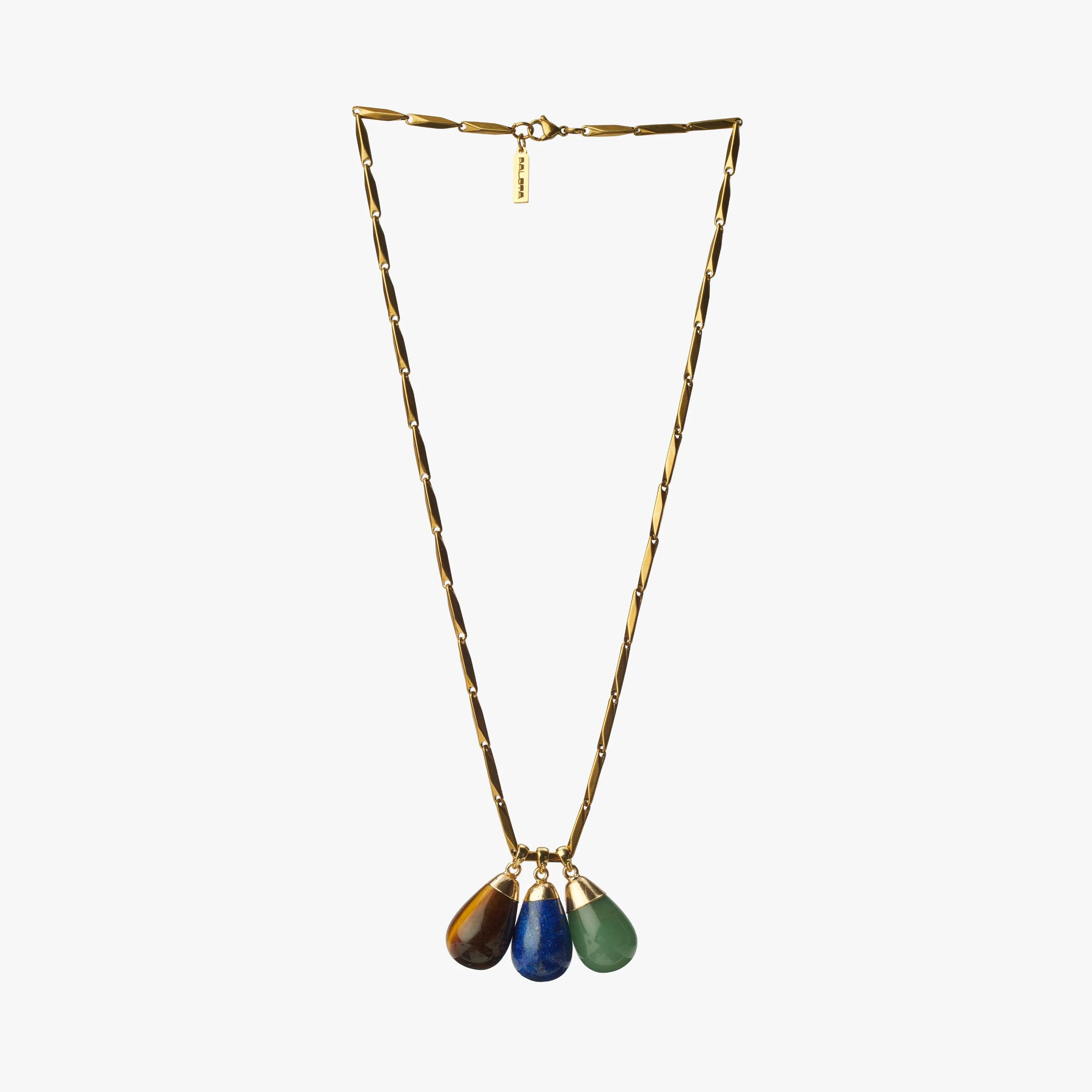 Palm Shade — Triple Stone Necklace Full.jpg