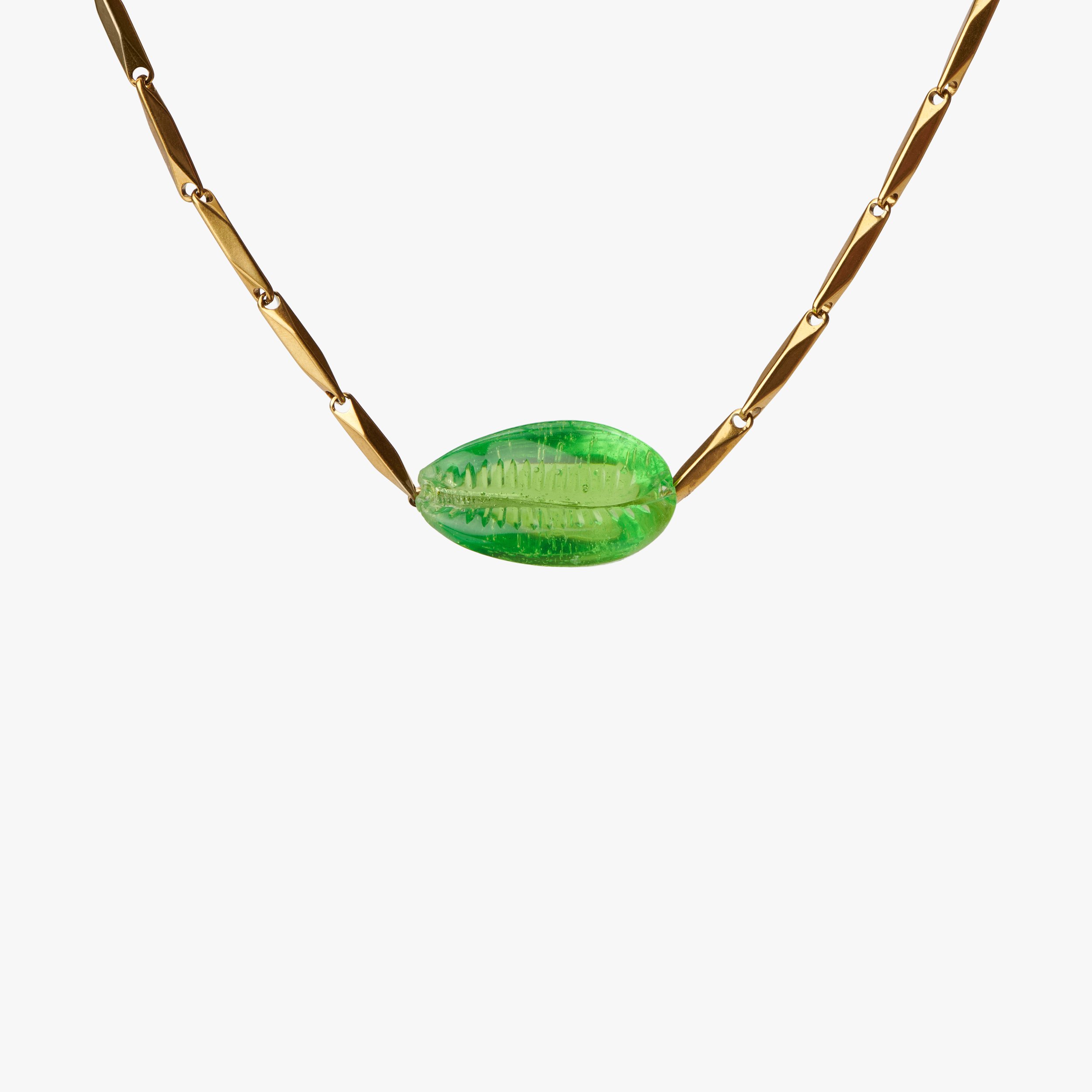 Oasis — Green Conch Necklace