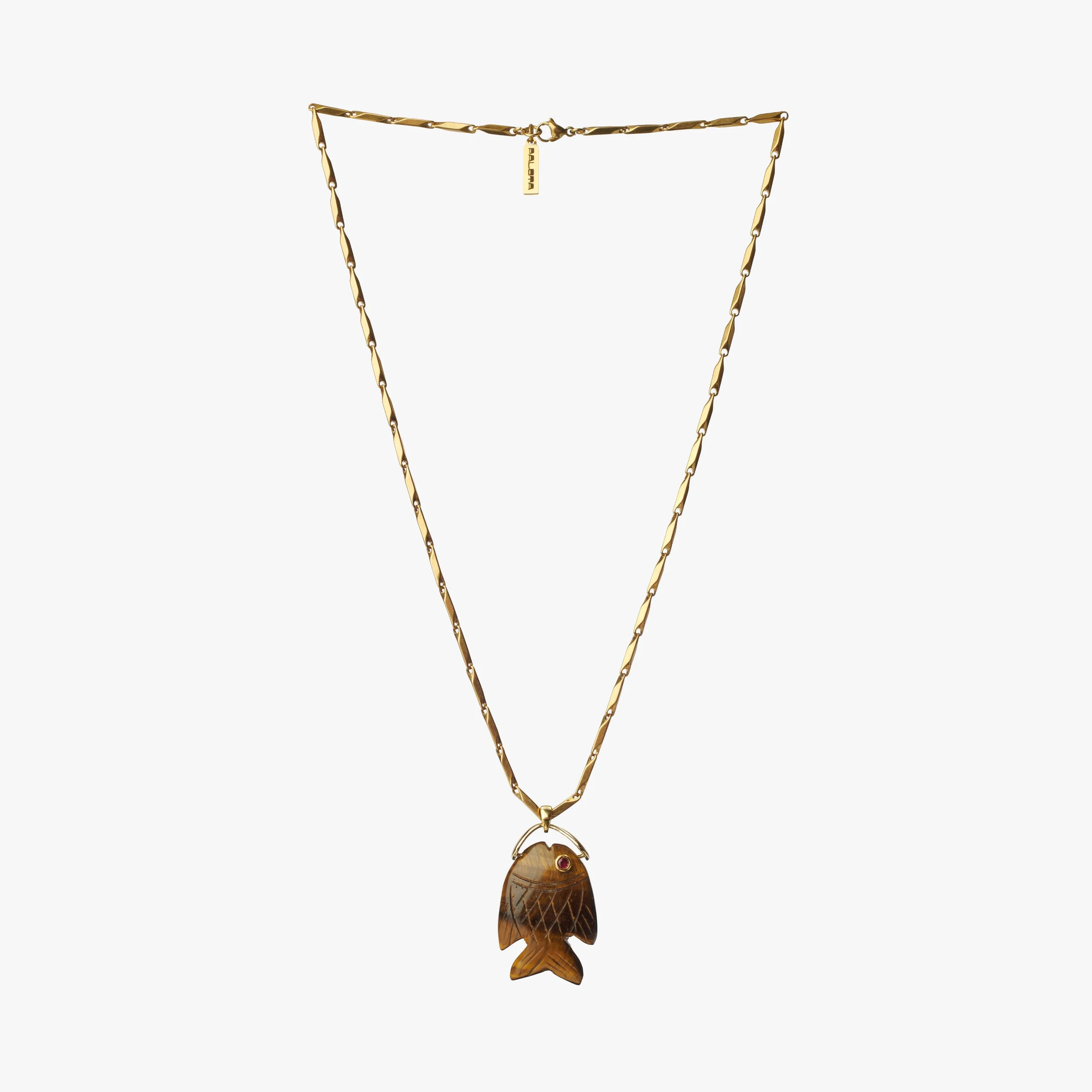Lucky Catch — Tiger's Eye Fish Necklace Full.jpg
