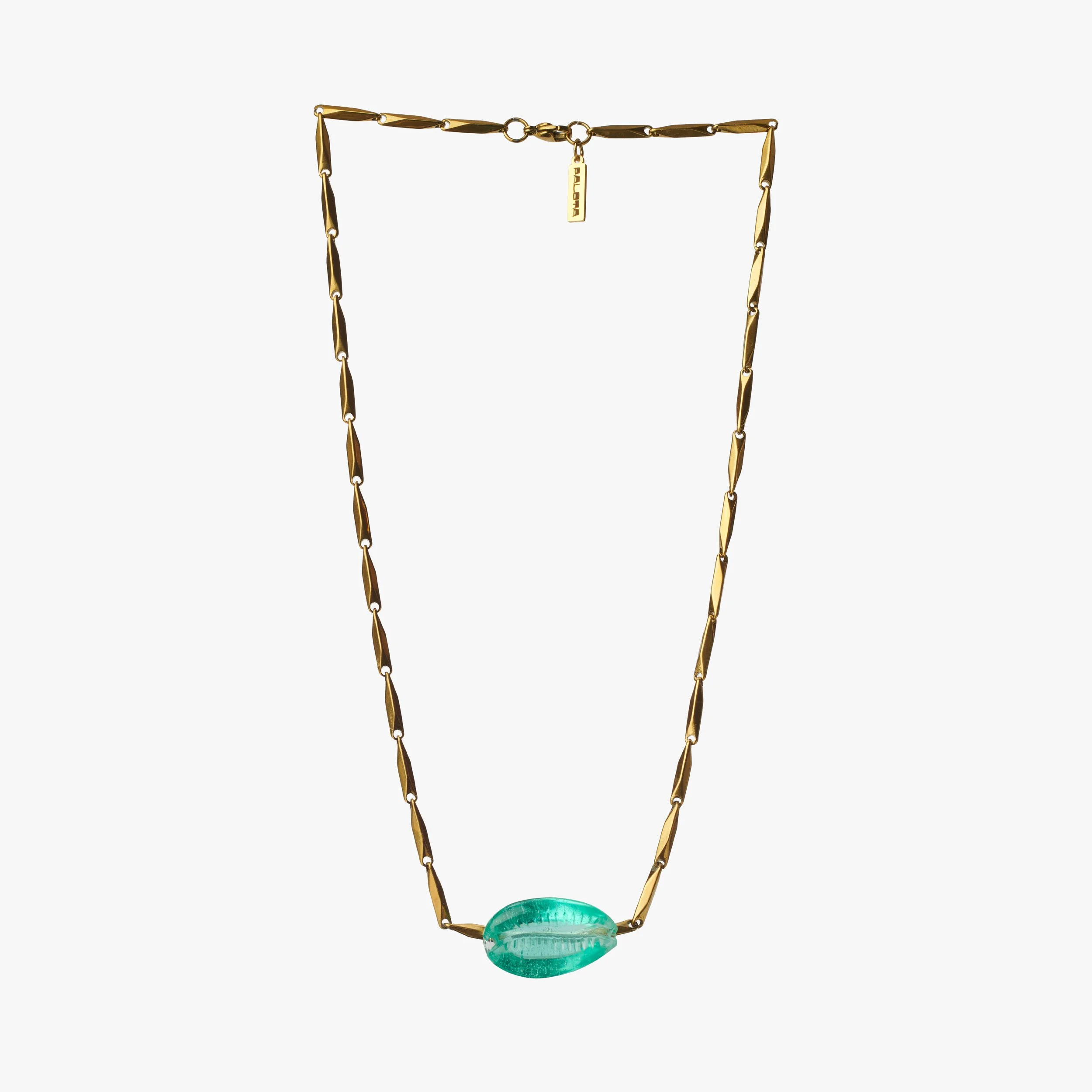 Beach Club - Aqua Conch Necklace Full.jpg