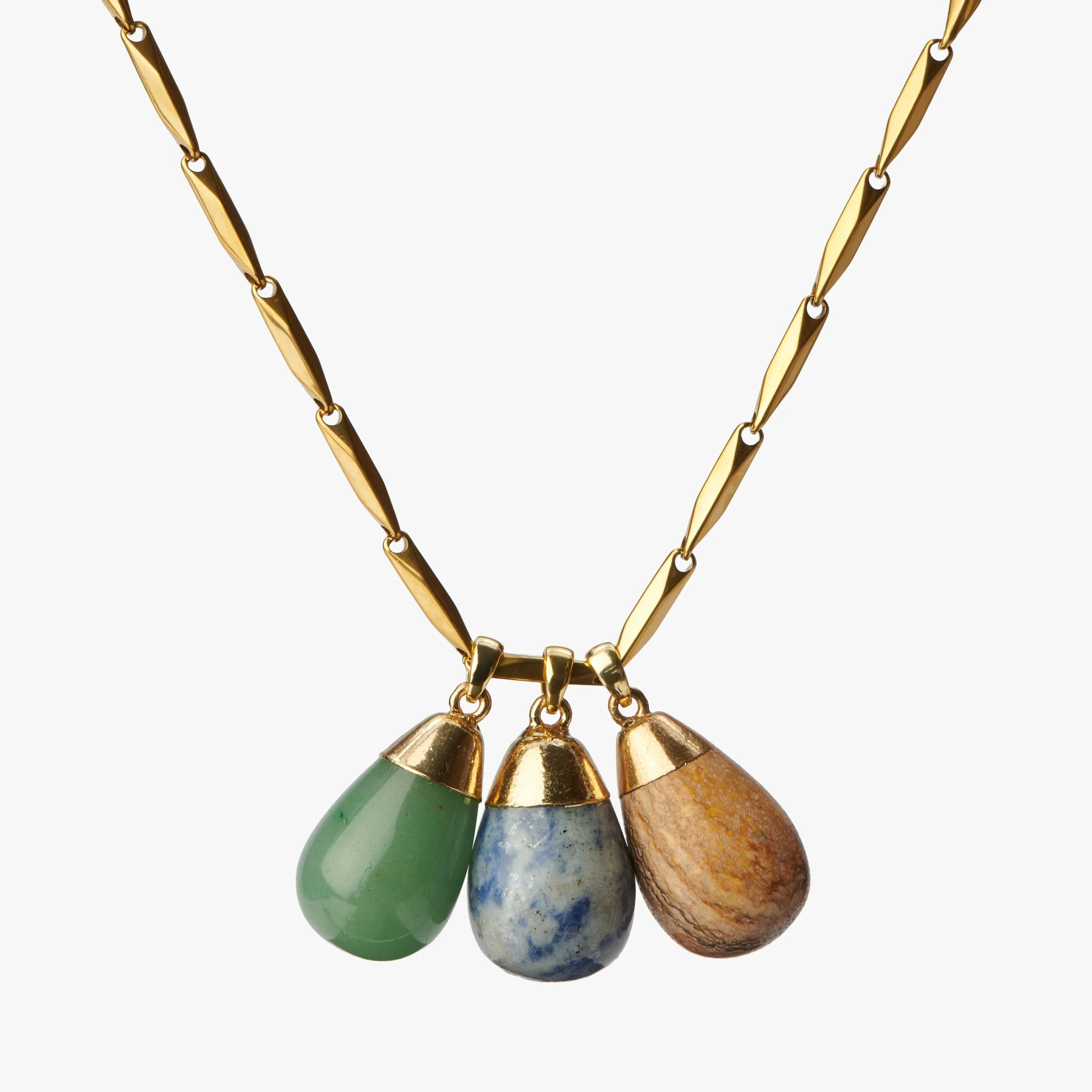 Salt Air — Triple Stone Necklace