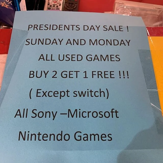 Presidents&rsquo; Day sale !!! #banditvideogames #banditvideo