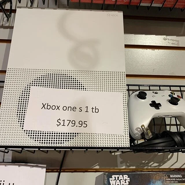 Box one s in stock. 1 TB $179.95 #banditvideogames #banditvideo # xboxone #usedgames