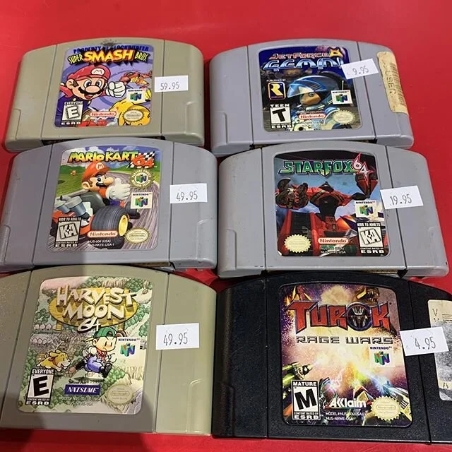 N64 gsmes just in today #banditvideogames #banditvideo #n64 #nintendo #usedgames