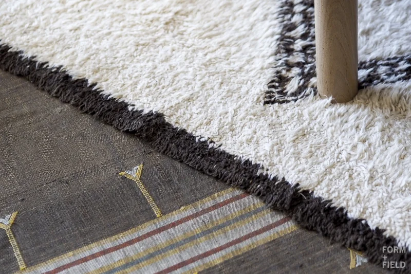 The art of layering rugs - these were purchased in Morocco 10 years ago!