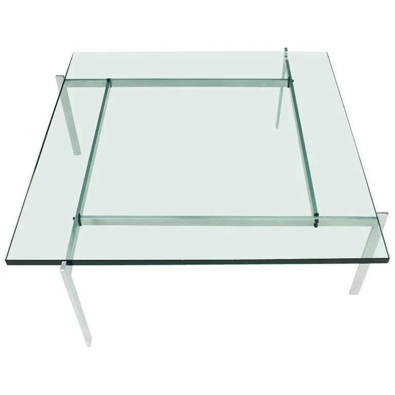 PK61 Coffee Table in Steel and Glass E. Kold Christensen Denmark ( source )
