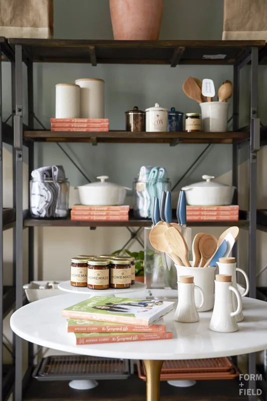 Ayesha Curry Homemade Pop-Up Shop Shelving detail