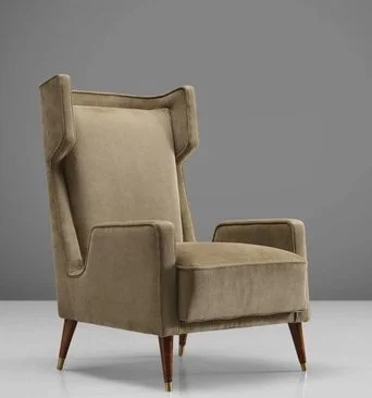 High Back Chair in Caviuna, 1950s ( source )
