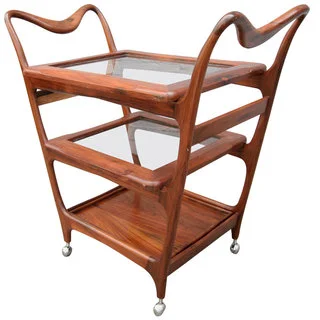 Bar Cart in Jacaranda, 1960s ( source )