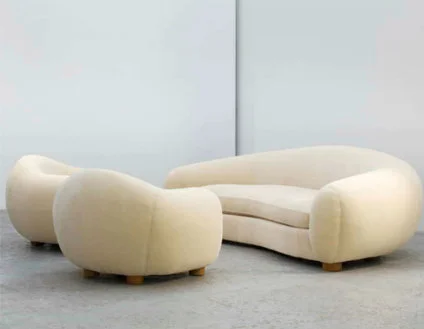 Polar Bear Sofa and Chairs, 1949 ( source )