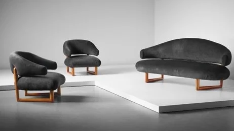 “Sculpture” Sofa and Armchairs, 1956 ( source )