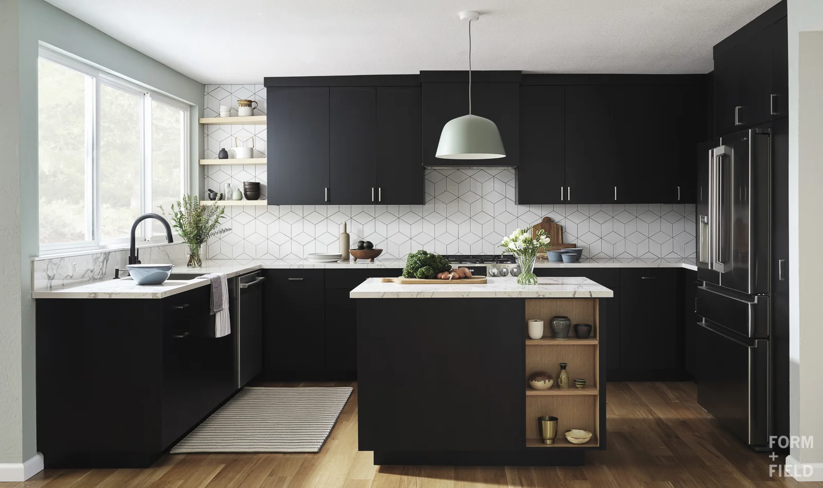 Sunnyvale Scandinavian Kitchen Full View