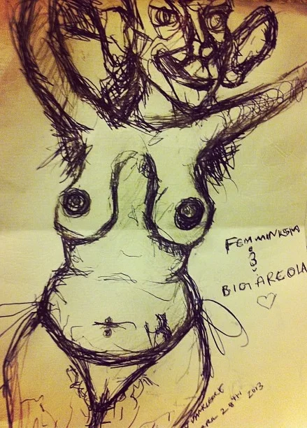#izzyvankleeckart #hairy #armpitz #doodle 8687387507.jpg