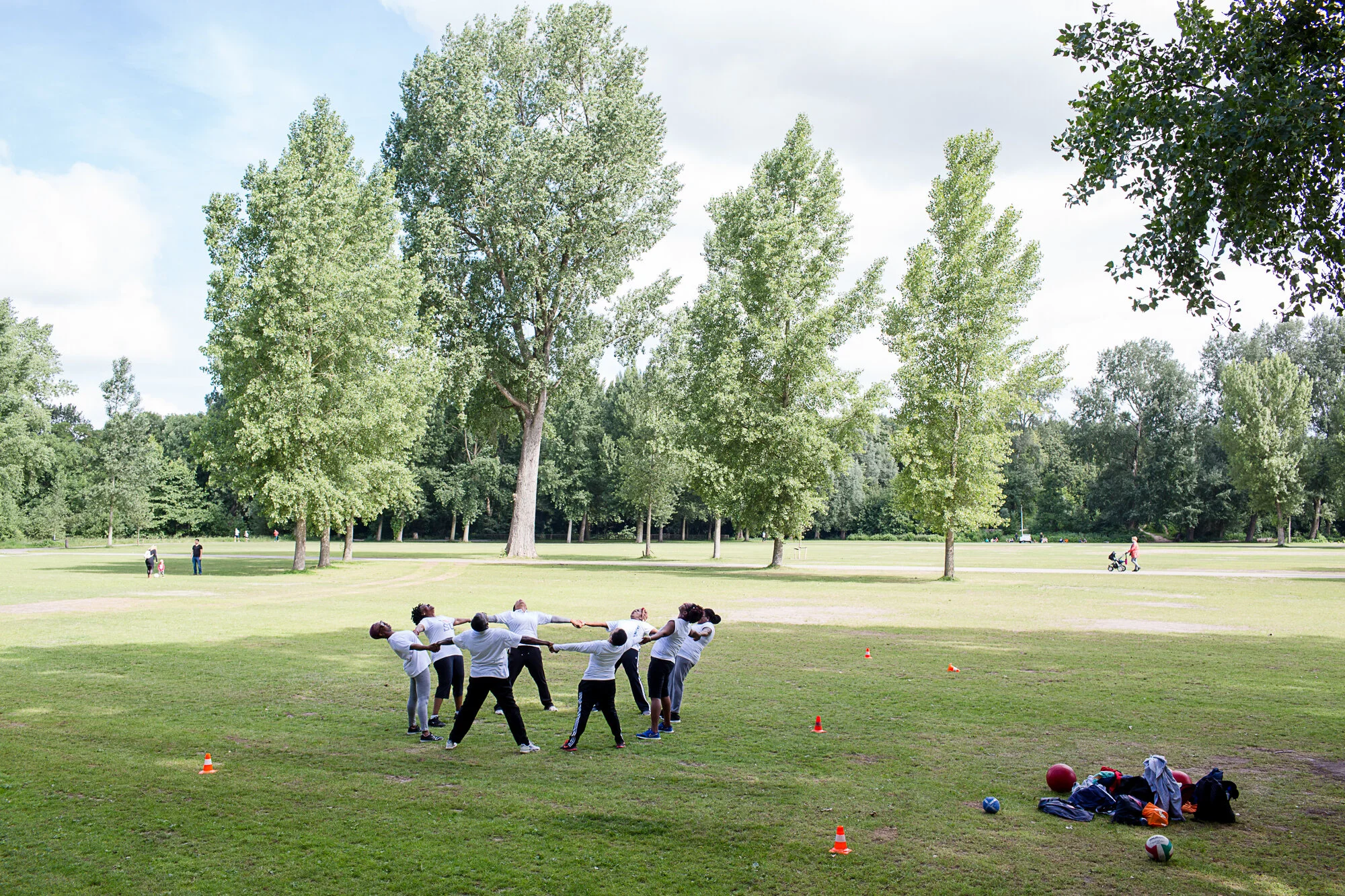 Een work-out met zonnestralen