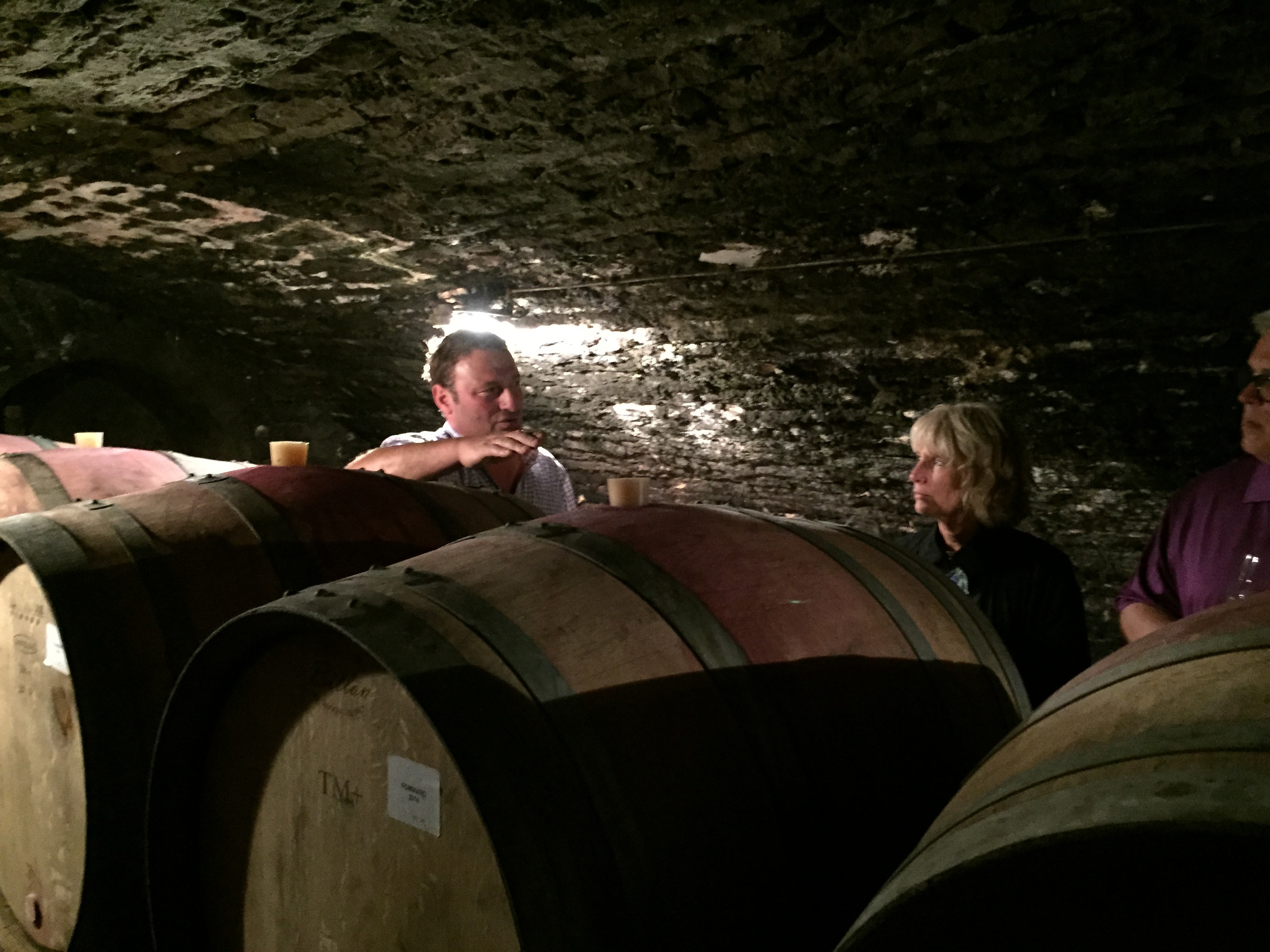 Tasting in the cellar with Thiébault in Volnay