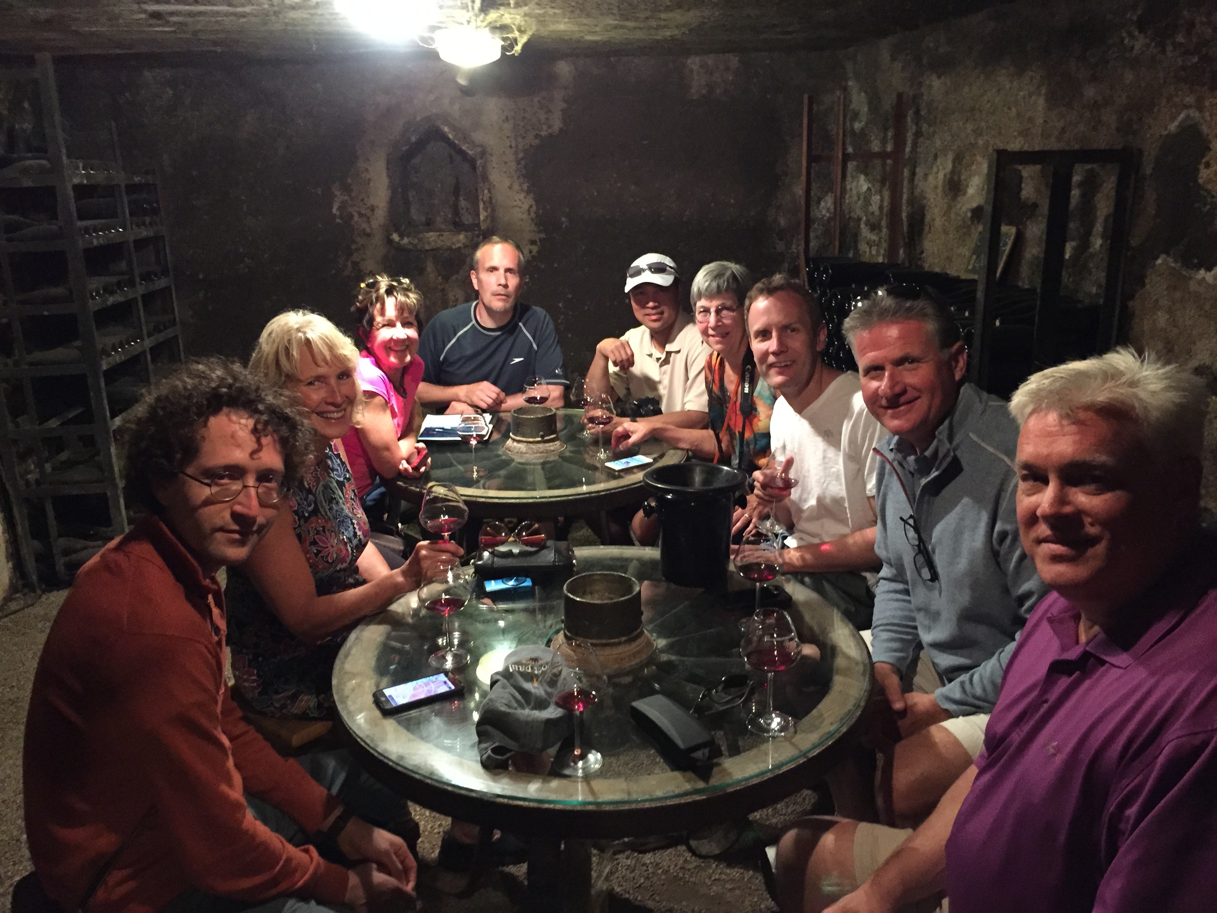 The crew in the cellar at Violot-Guillemard