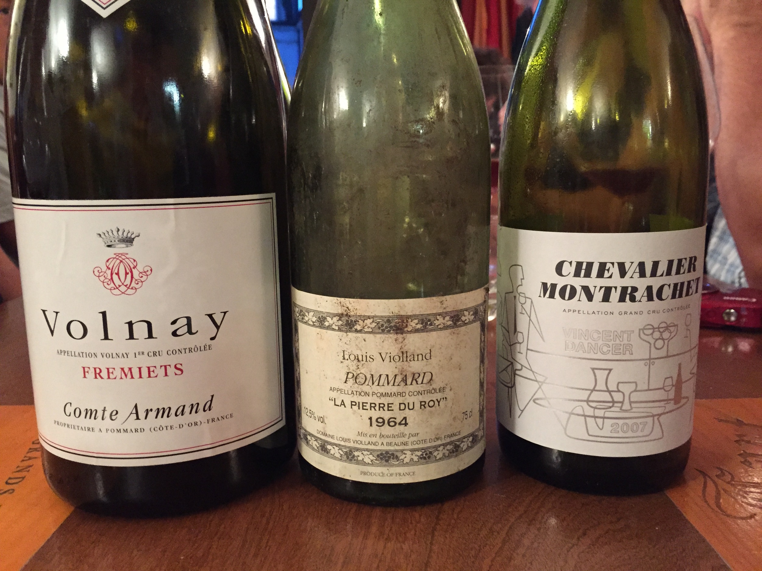 A few bottles with dinner at Ma Cuisine