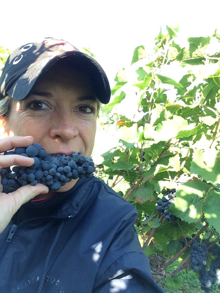 Alexandrine Roy and some tasty Gevrey-Chambertin at Domaine Marc Roy