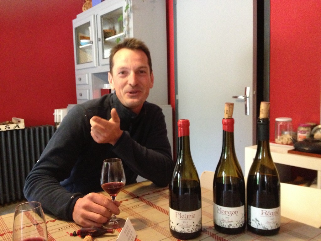 In the kitchen-tasting room with Julien Sunier