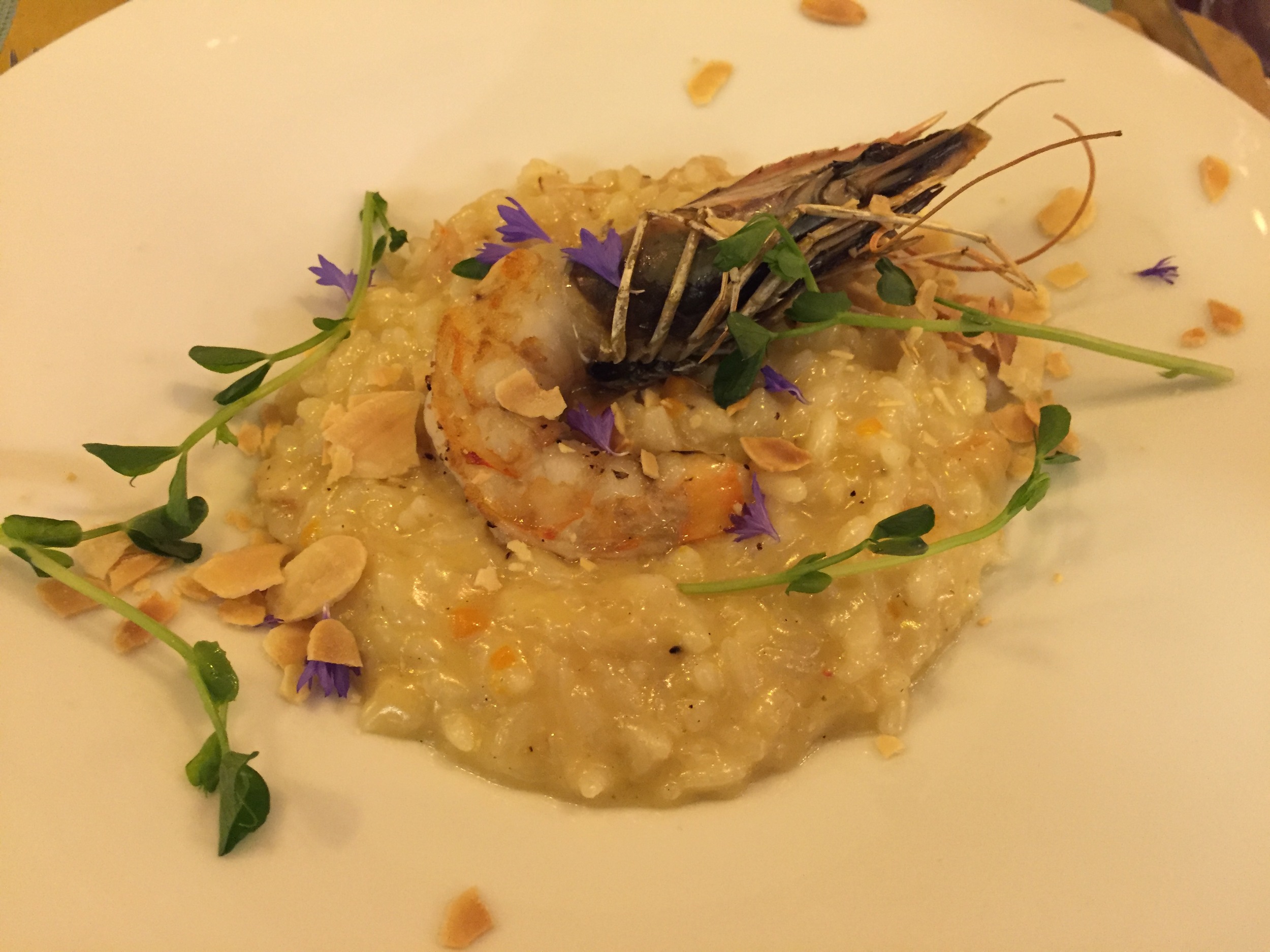 Crawfish and shrimp risotto at Les Popiettes. Yes, please!