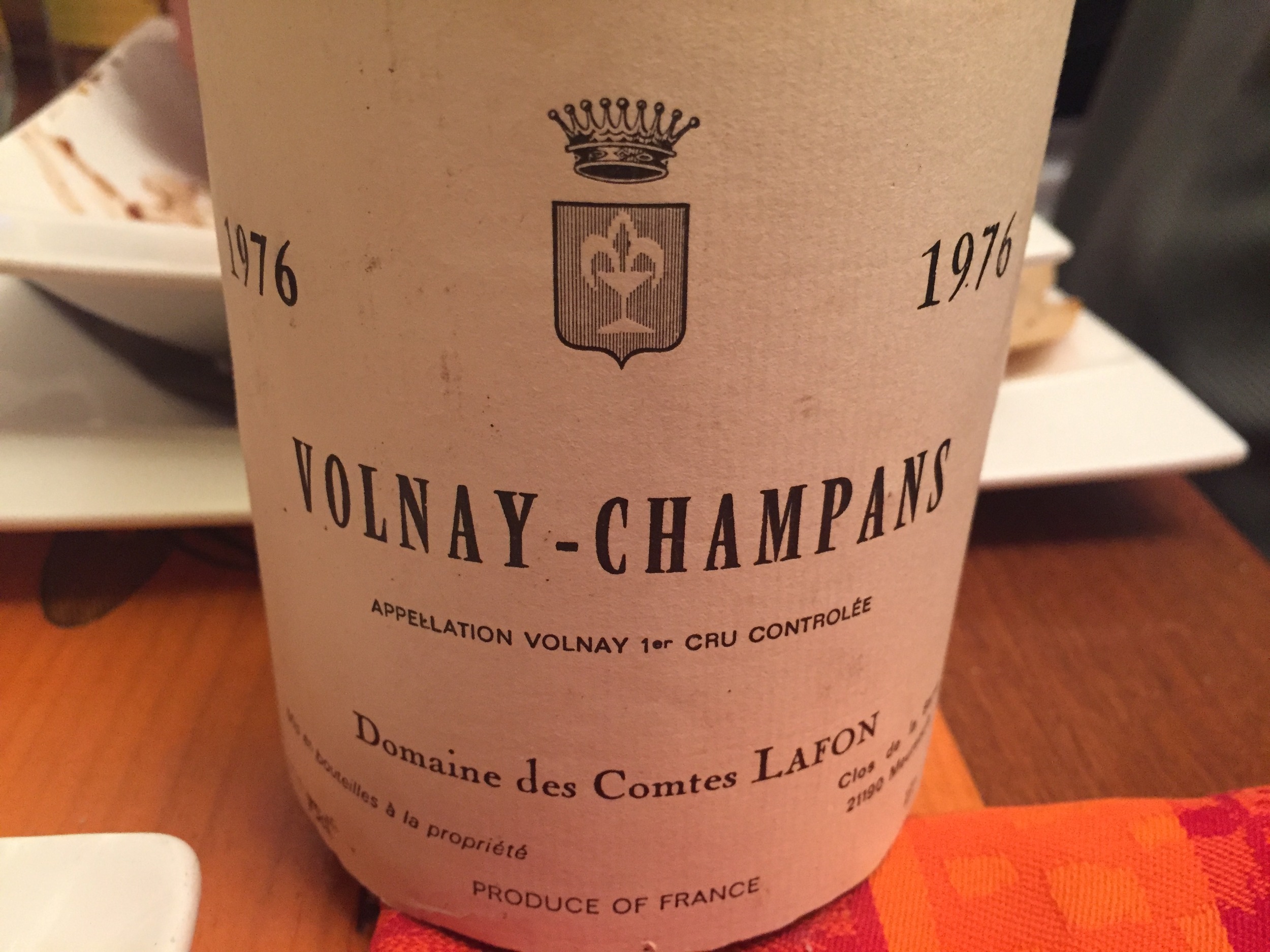 A vibrant '76 Champans from Lafon ...