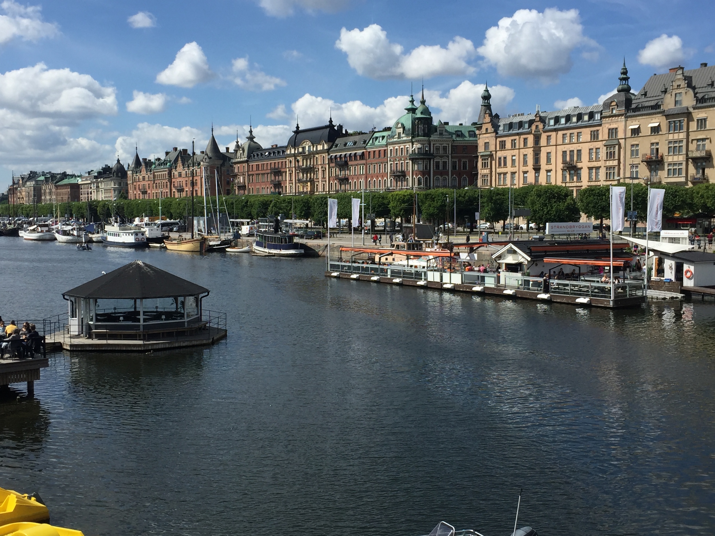 Along the waterfront in Stockholm