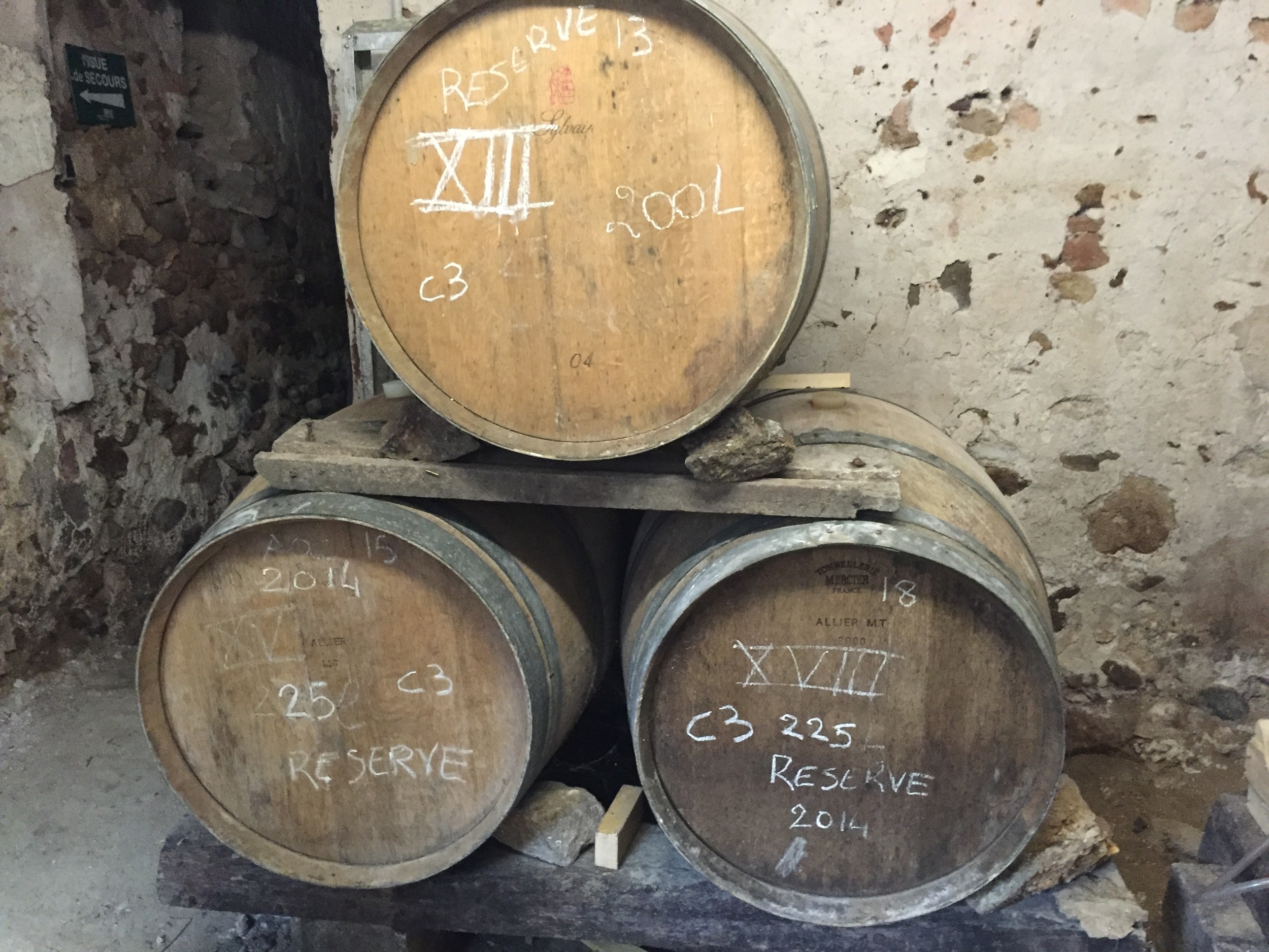 The entirety of the La Parcelle winery, all three barrels worth!