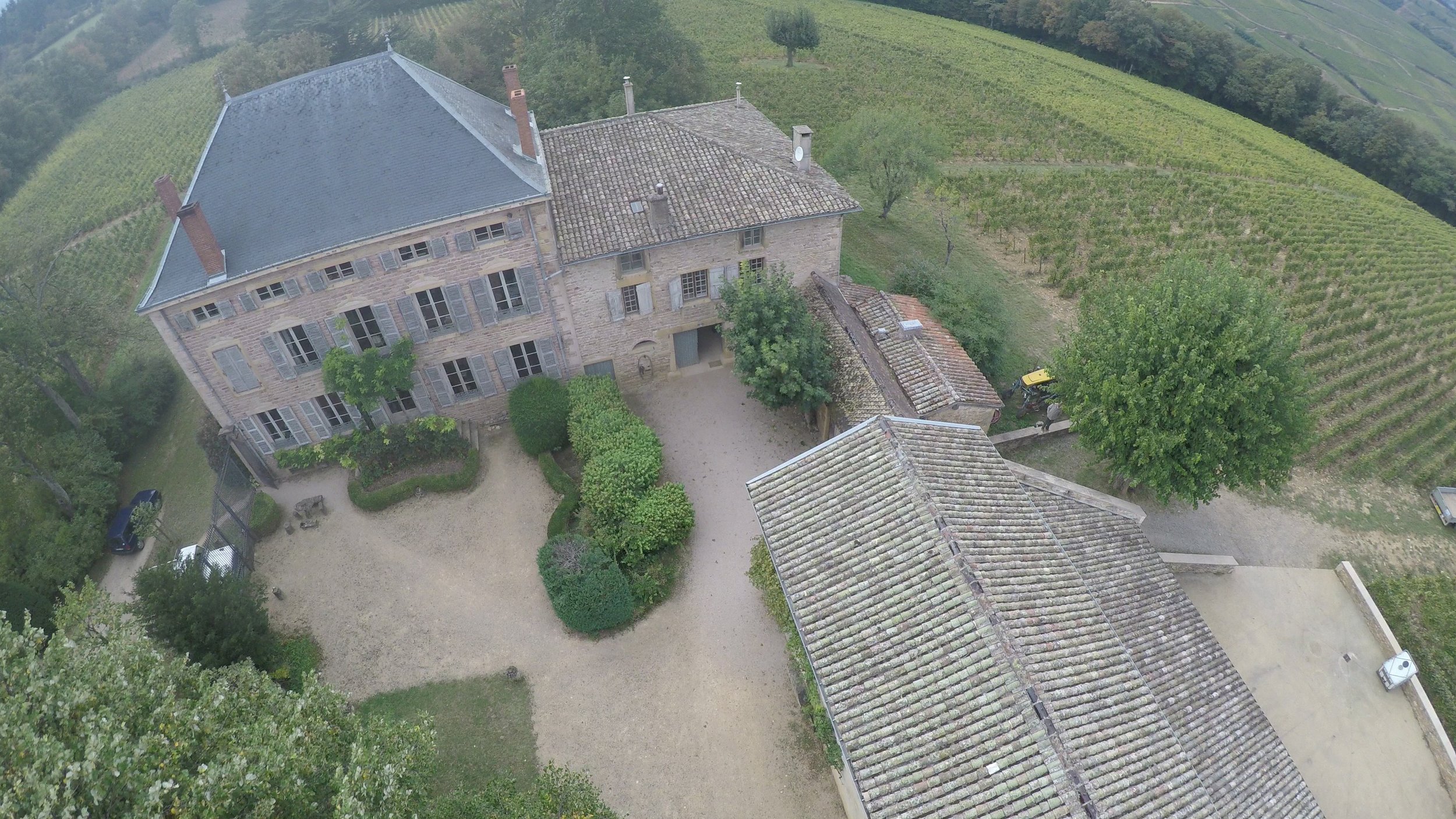 Chateau des Rontets, at the top of the hill in Fuissé